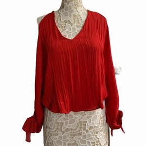 Red Zara blouse sz XS